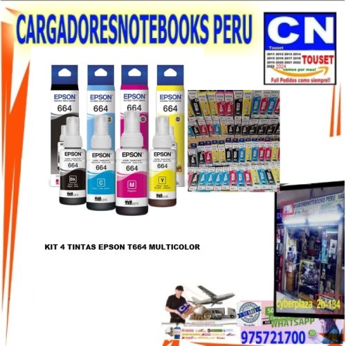 Botellas de Tinta Epson T664