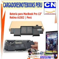 Batería para MacBook Pro 13" Retina A1502 | Perú Batería para MacBook Pro 13" Retina A1502 | Perú