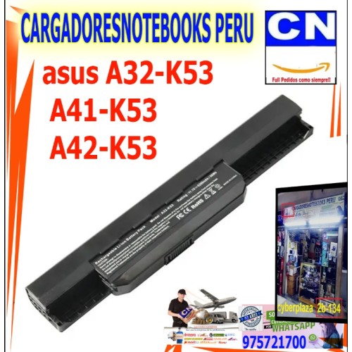 Batería para Laptop Asus A32-K53 A41-K53 A42-K53