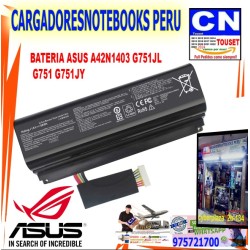 BATERIA ASUS A42N1403 88Wh 15V 8 CELDAS G751 G751J INT BATERIA ASUS A42N1403 88Wh 15V 8 CELDAS G751 G751J INT