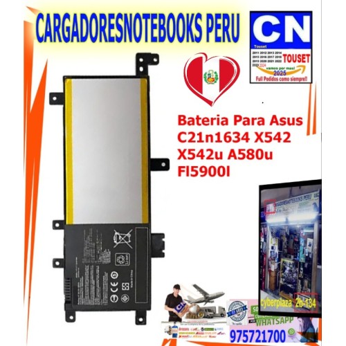 Batería Asus C21N1634 X542 X542U X542UA X542UN en Perú | Precio Batería Asus C21N1634 X542 X542U X542UA X542UN en Perú | Precio