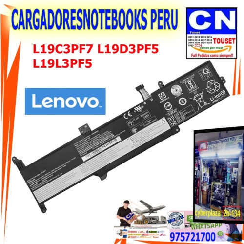 BATERIA COMPATIBLE LENOVO L19D3PF5, L19C3PF7 3 CELDAS