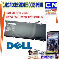 bateria dell jd25g 90v7w p54g pw23y xps13 9343