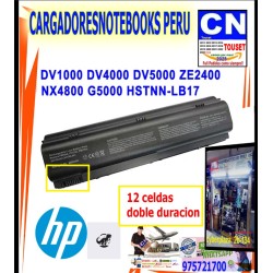 Bateria HP dv1000 dv4000 dv5000 C300 C500 M200 12 celdas Bateria HP dv1000 dv4000 dv5000 C300 C500 M200 12 celdas