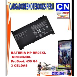 BATERIA HP RR03XL ProBook 430 G4 3 CELDAS BATERIA HP RR03XL ProBook 430 G4 3 CELDAS
