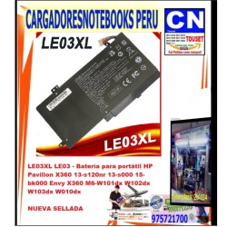 BATERIA HP HSTNN-PB6M LE03XL X360 15-W000 13-S000 INT BATERIA HP HSTNN-PB6M LE03XL X360 15-W000 13-S000 INT