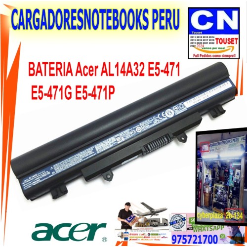 BATERIA PARA LAPTOP ACER ASPIRE E14, E5 AL14A32 6CEL COMPATIBLE