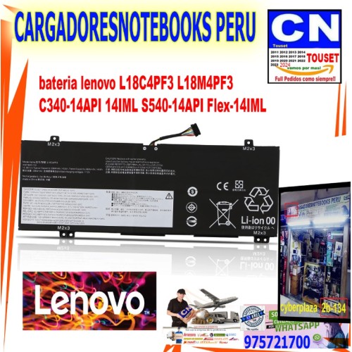 BATERIA LENOVO L18C4PF3 L18M4PF3 C340-14API S540-14API FLEX-14IML BATERIA LENOVO L18C4PF3 L18M4PF3 C340-14API S540-14API FLEX-14IML