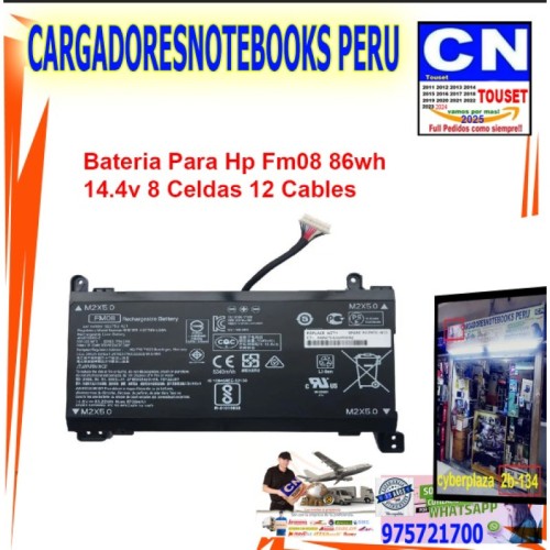 BATERIA FM08 12pin PARA LAPTOP HP OMEN 17-AB007UR