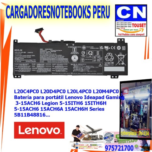 Bateria Para Laptop LENOVO L20M4PC0 L20C4PC0 L20D4PC0 L20L4PC0
