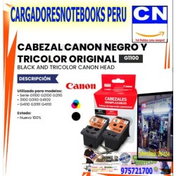 CABEZAL CANON NEGRO Y TRICOLOR ORIGINAL g1100 CABEZAL CANON NEGRO Y TRICOLOR ORIGINAL g1100