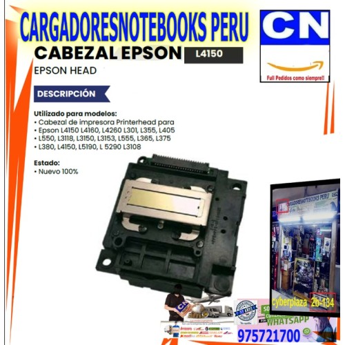cabezal Epson L4150 L4160, L4260 L301, L355, L405