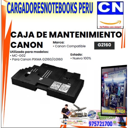 CAJA DE MANTENIMIENTO CANON G2160 CAJA DE MANTENIMIENTO CANON G2160