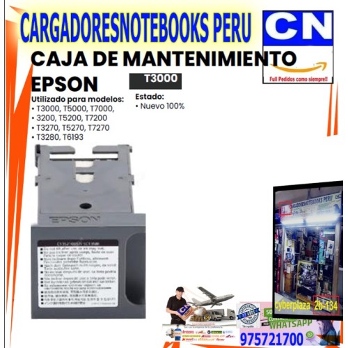 CAJA DE MANTENIMIENTO EPSON T3000 CAJA DE MANTENIMIENTO EPSON T3000