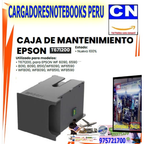 CAJA DE MANTENIMIENTO EPSON T671200 CAJA DE MANTENIMIENTO EPSON T671200