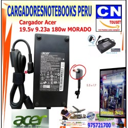 CARGADOR PARA ACER 19.5V 9.23A 180W, PUNTA 5.5X1.7MM CARGADOR PARA ACER 19.5V 9.23A 180W, PUNTA 5.5X1.7MM