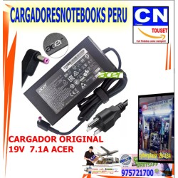CARGADOR ACER 19.5V 7.1A 135W 5.5x1.7 PUNTA MORADA CARGADOR ACER 19.5V 7.1A 135W 5.5x1.7 PUNTA MORADA