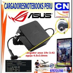 cargador asus 19v 3.42a 65w punta aguja 4.5m x 3.0m original cargador asus 19v 3.42a 65w punta aguja 4.5m x 3.0m original