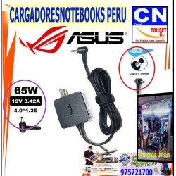 cargador asus 19v 3.42a punta fina 65w original cargador asus 19v 3.42a punta fina 65w original