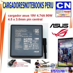 cargador asus 19V 4.74A 90W 4.5 x 3.0mm pin central cargador asus 19V 4.74A 90W 4.5 x 3.0mm pin central