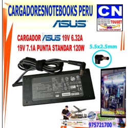 CARGADOR ASUS 19V 6.32A 19v 7.1a 120W PUNTA 5.5x2.5MM CARGADOR ASUS 19V 6.32A 19v 7.1a 120W PUNTA 5.5x2.5MM