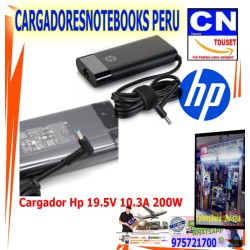 CARGADOR HP 19.5V 10.3A 200W ORIGiNAL PUNTA AZUL OVALADO