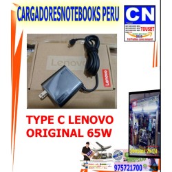 CARGADOR LENOVO 65W 240V 20.0V-3.25A, USB TIPO C original CARGADOR LENOVO 65W 240V 20.0V-3.25A, USB TIPO C original