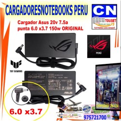 Cargador ORIGINAL Asus 20v 7.5a (6.0 3.7) 150w Series Gaming Cargador ORIGINAL Asus 20v 7.5a (6.0 3.7) 150w Series Gaming