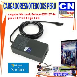 CARGADOR PARA MICROSOFT SURFACE 15V 4.0A 65W PUNTA MAGNETICA