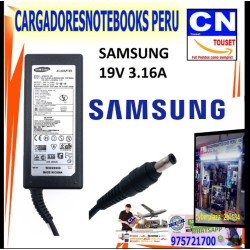 CARGADOR samsung 19v 3.16a punta aguja 65w