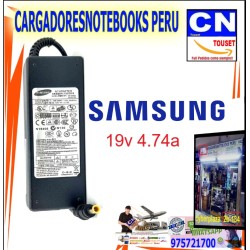 CARGADOR samsung 19v 4.74a punta aguja 90w
