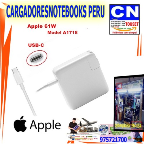 cargador apple Power Adaptador USB-C de 61 W