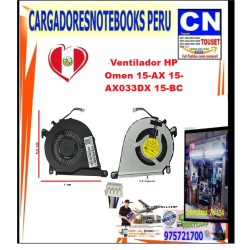 Cooler Fan para HP Omen 15-AX 15-BC | Ventilador CPU GPU Repuesto Cooler Fan para HP Omen 15-AX 15-BC | Ventilador CPU GPU Repuesto