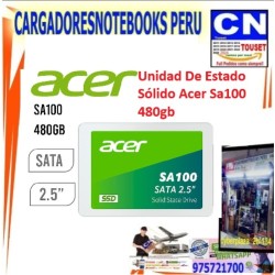 DISCO SOLIDO ACER SA100 480GB SSD DISCO SOLIDO ACER SA100 480GB SSD