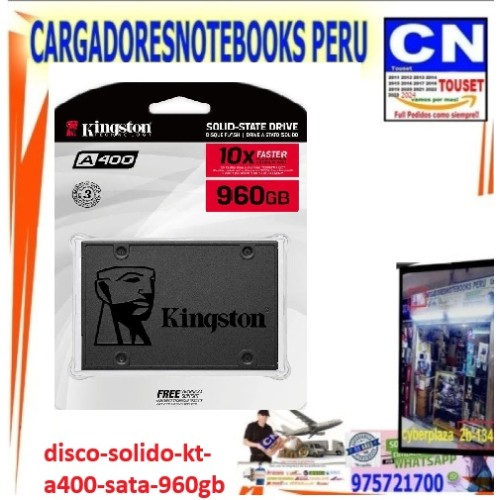 Unidad de Estado Solido Kingston A400, 960GB, SATA 6.0 Unidad de Estado Solido Kingston A400, 960GB, SATA 6.0