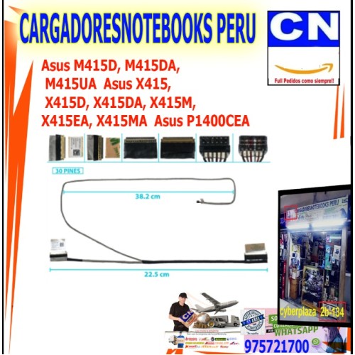 Cable Flex de Video para Asus M415D | Pantalla LCD LVDS original Cable Flex de Video para Asus M415D | Pantalla LCD LVDS original