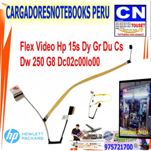 Flex video HP 15-GW 15-DW 15T-DW 15Z-GW 15S-DY 15S-DU 15S-GR DC02C00LO000