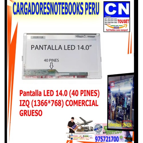 PANTALLA 14.0 LED 40 PINES HD 1366*768 LTN140AT26 PANTALLA 14.0 LED 40 PINES HD 1366*768 LTN140AT26
