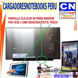 PANTALLA 15.6 SLIM 40 PINES NARROW FHD 1920 x 1080 REDUCIDO TACTIL – NV156FHM-T07 V8.1 PANTALLA 15.6 SLIM 40 PINES NARROW FHD 1920 x 1080 REDUCIDO TACTIL – NV156FHM-T07 V8.1