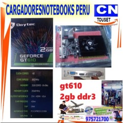 TARJETA VIDEO DAYTEC GT610 2GB DDR3 64 BITS TARJETA VIDEO DAYTEC GT610 2GB DDR3 64 BITS