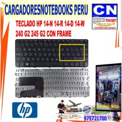 Teclado con Marco para Laptop HP 14-N 14-R 240 G2 Español | Perú