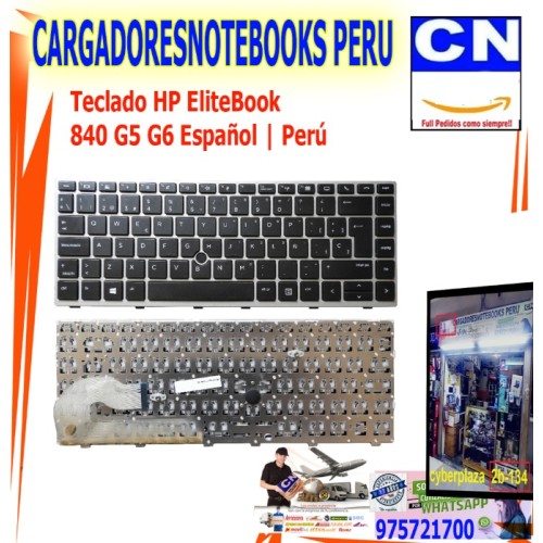 Teclado HP EliteBook 840 G5 G6 Español | Perú Teclado HP EliteBook 840 G5 G6 Español | Perú