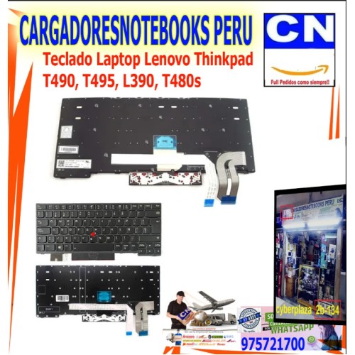Teclado para Laptop Lenovo ThinkPad T490 T495 L390 T480s Español Teclado para Laptop Lenovo ThinkPad T490 T495 L390 T480s Español