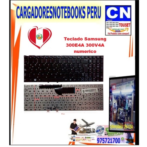 Teclado para Laptop Samsung 300E4A 300V4A | Repuesto Español Teclado para Laptop Samsung 300E4A 300V4A | Repuesto Español